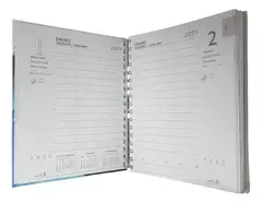 Agenda Nivel 10 2025 Bonjour Espiral Original Diaria 16x22cm - Libreria Saturno