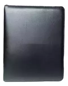 Carpeta A4 Simil Cuero C/cierre Y Diviciones Linea Premium