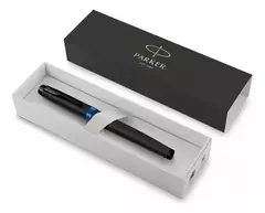 Lapicera Pluma Parker Im Vibrant Ring Azul + Estuche Original - comprar online
