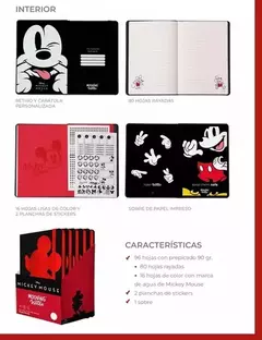 Cuaderno Libreta Mooving Notes A5 Tapa Dura Mickey Mouse en internet
