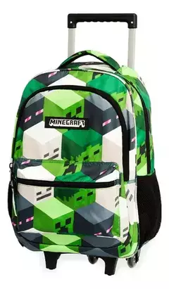 Mochila Con Carrito Minecraft Trolley Reforzada Mooving - comprar online
