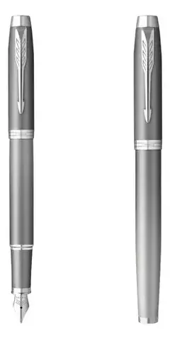 Pluma Estilográfica Parker Im Ritual Grey Ct Collection Tinta Azul en internet