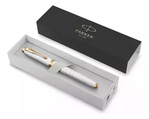 Lapicera Parker Roller Ball Im Premium Perlada Gt + Bolsa - comprar online