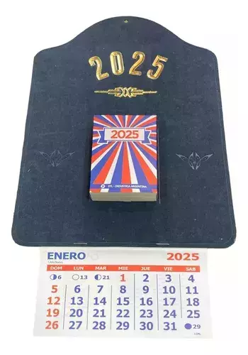 Almanaque Calendario De Pared Peuser 2025Taco Grande