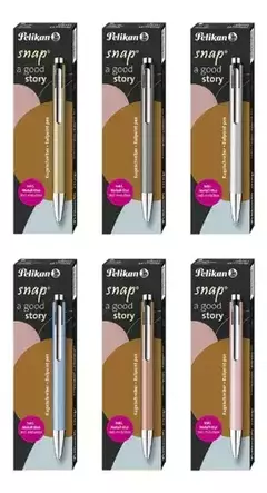 Boligrafo Pelikan Snap Metal Mas Estuche X Unidad