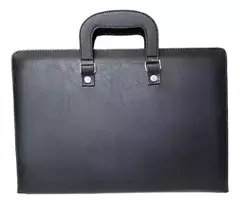 Carpeta Maletin A4 Simil Cuero C/cierre Gancho Rebatible - comprar online