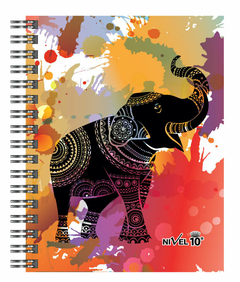 Agenda Nivel 10 2025 Bonjour Espiral Elefante Diaria 16x22 - Libreria Saturno