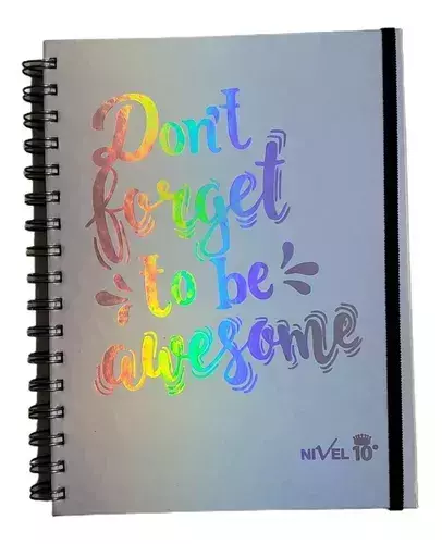 Cuaderno Nivel 10 Tamaño A4 - 120 Hojas Rayadas - Línea Frases