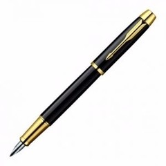 Pluma Estilográfica Parker IM Metallic Negra GT
