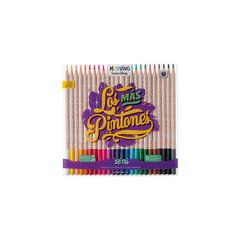 Lápices De Colores Mooving Los Más Pintones X 24 Unidades