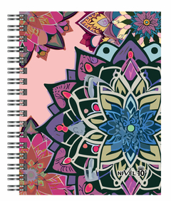 Agenda Nivel 10 2025 Bonjour Espiral Mandalas Diaria 16x22cm - Libreria Saturno