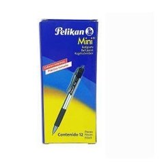 BOLÍGRAFO PELIKAN MINI RETRÁCTIL - CAJA POR 12 UNIDADES