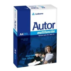 RESMA LEDESMA AUTOR A4 80 GRS - 500 HOJAS