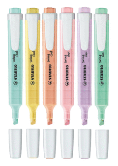 RESALTADORES STABILO COLORES PASTELES SWING COOL X UNIDAD