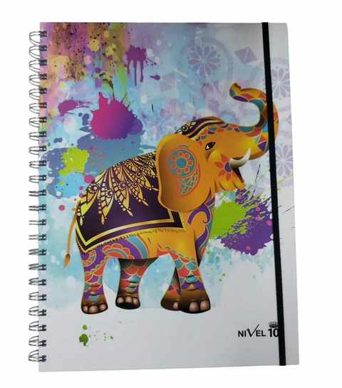 Cuaderno Nivel 10 Tamaño A4 - 120 Hojas Lisas - Línea Elefantes