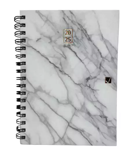 Agenda Citanova 2025 N8 - Espiralada - Semanal Marble 16x23cm