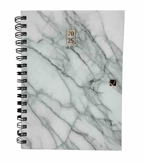 Agenda Citanova Centenario 2025 Diaria Espiral Marble 16x23