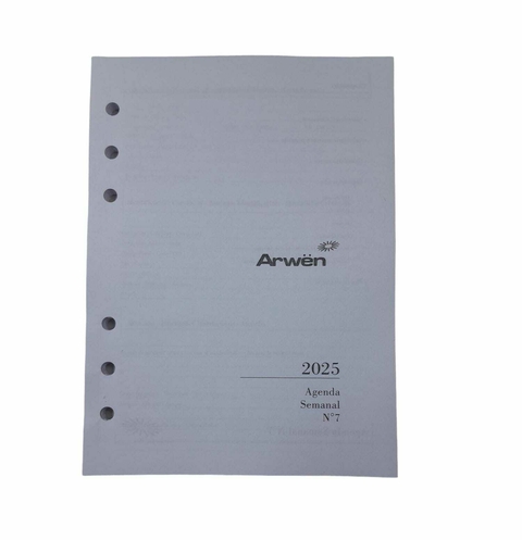 Repuesto De Agenda Arwen 2025 Semanal N7 13x19cm