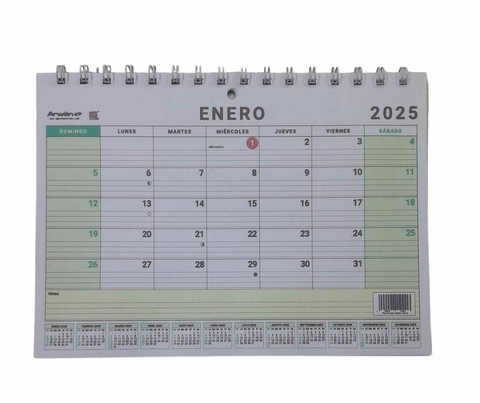 Calendario Planificador 2025 Arwen Plus 30x 47 Apaisado