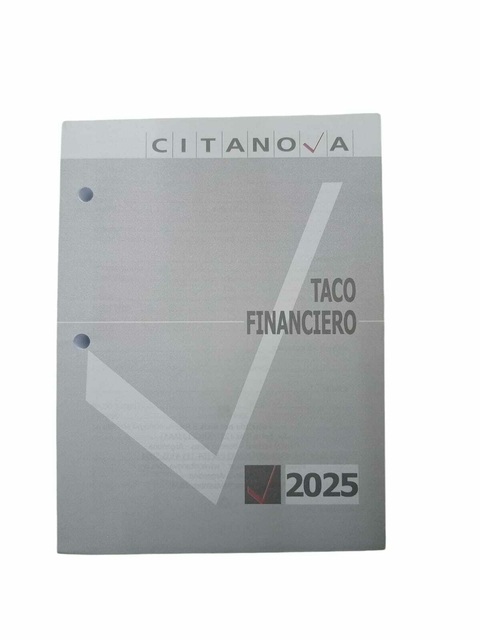 Taco Financiero - Citanova - 2025 - 13 x 17 cm