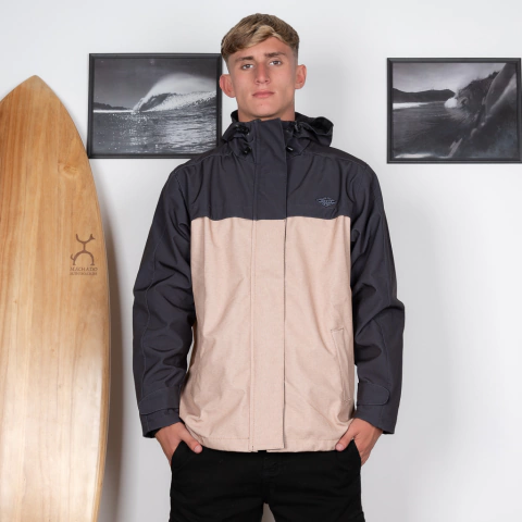 Campera softshell recorte topo