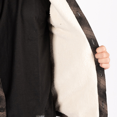 Camisaco viyela marron - comprar online