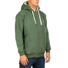 Campera con corderito regular verde - comprar online