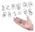 Set de 20 rompecabezas 3D metálicos - tienda online
