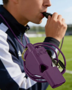 Silbato Fox 40 Mini Plastico Arbitro Profesional Correa Color Violeta en internet