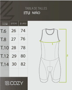 Enterito Triatlón Hombre Itu Reid - Azul - tienda online