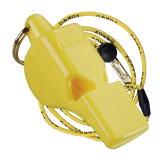 Silbato Fox 40 Mini Plastico Arbitro Profesional Correa Color Amarillo