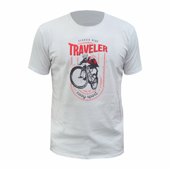 Remera Estampada Traveler - Blanco - Cozy Sport