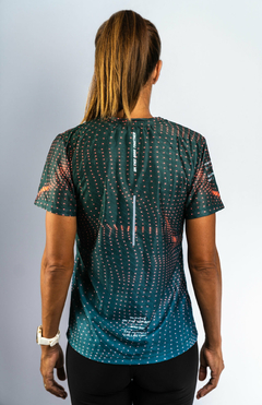 Remera Running Ayana Verde Dama - Cozy Sport
