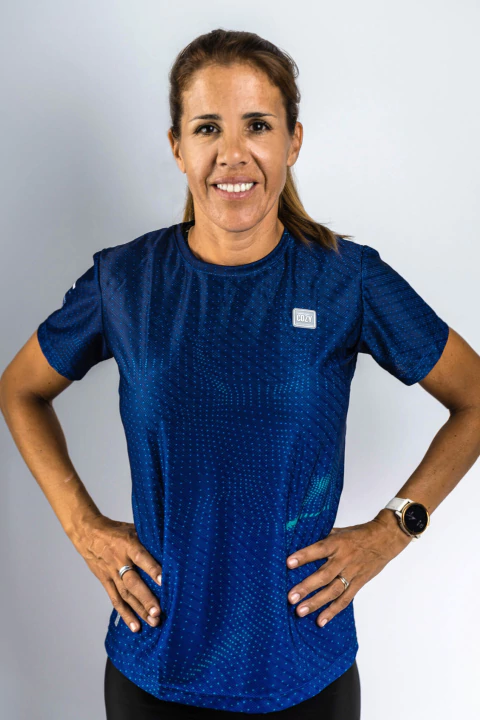 Remera Running Azul Ayana Dama - comprar online
