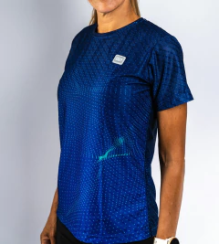 Remera Running Azul Ayana Dama - Cozy Sport