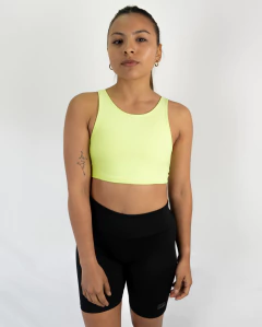 Top Dama Deportivo FRANCESCA - AMARILLO - comprar online