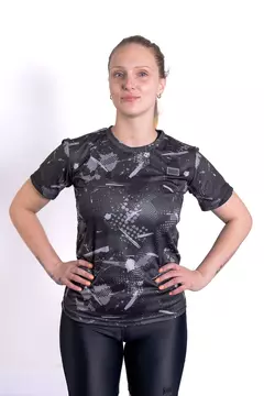 Remera Running Dama Allison - GRIS - - comprar online