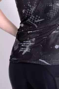 Remera Running Dama Allison - GRIS - - Cozy Sport