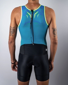 Enterito Triatlón Hombre RUNWAY - VERDE/LIMA - - tienda online