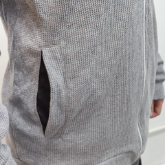 Campera Wafle Oversize - GRIS - JOKER - Cozy Sport