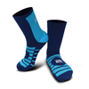 Medias De Ciclismo Cozy Sport AQUILES Ciclista Triatlon AZUL FRANCIA