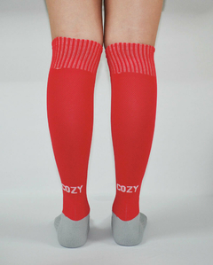 Medias Deportivas Altas - Premium - Rojo - - Cozy Sport
