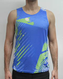 Musculosa Hombre Deportiva Running - OWEN- AZUL -