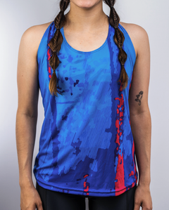 MUSCULOSA RUNNING DAMA JOAN - AZUL -