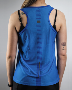 Musculosa Dama Deportiva Running - Azul - tienda online