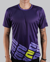 Remera Hombre Deportiva Running PRINT - VIOLETA-