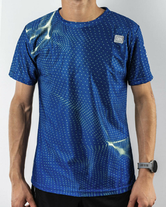 Remera Hombre Deportiva Running Bekele - AZUL FRANCIA-