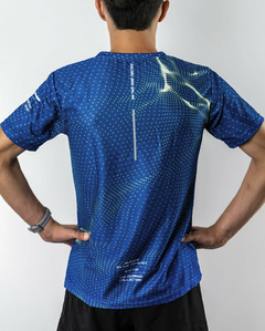 Remera Hombre Deportiva Running Bekele - AZUL FRANCIA- en internet