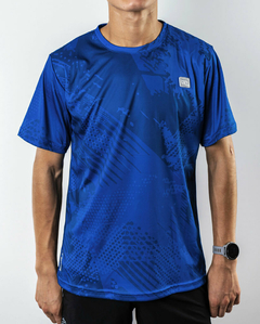 Remera Hombre Deportiva Running Bowman Azul