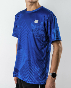 Remera Hombre Deportiva Running Bowman Azul - comprar online